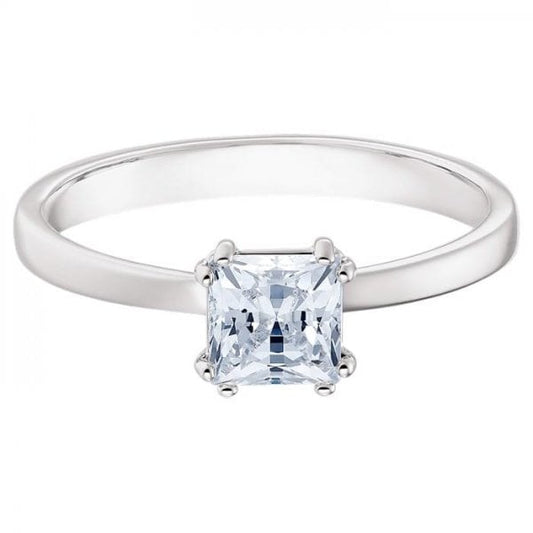 Attract ring Square cut crystal, White S60