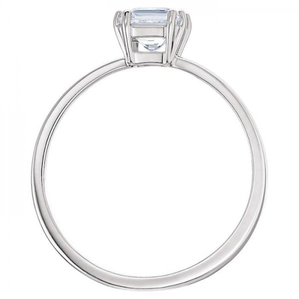 Attract ring Square cut crystal, White S60