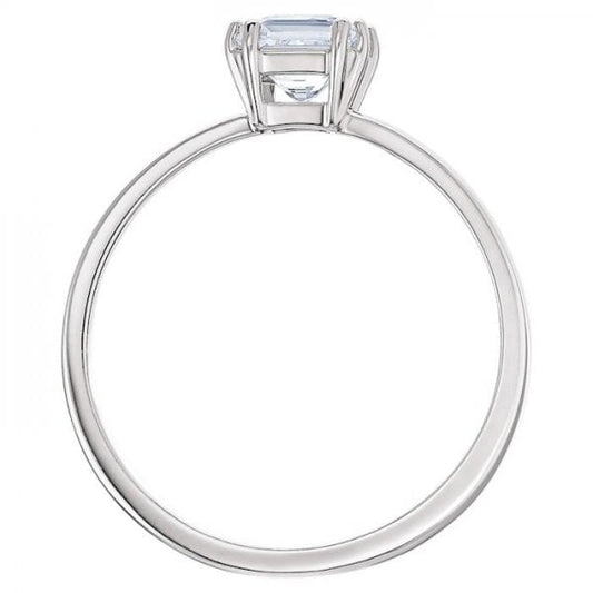 Attract ring Square cut crystal, White S60