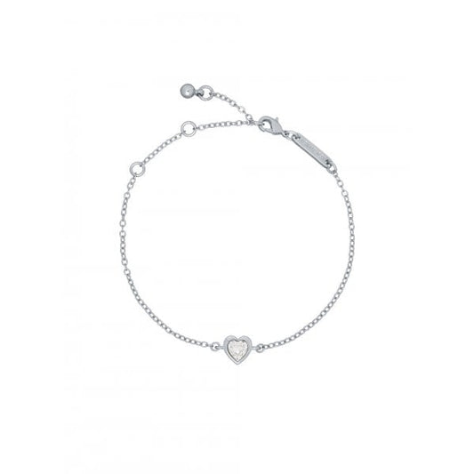 SILVER HANSA CRYSTAL HEART BRACELET