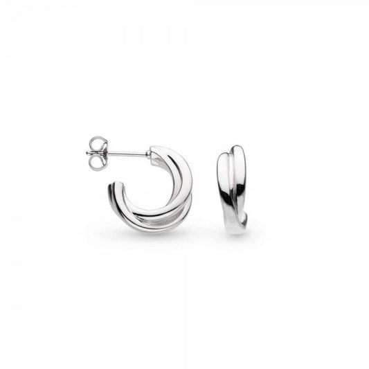 Bevel Trilogy Hoop Earrings