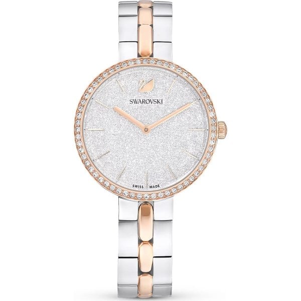 Cosmopolitan watch, Metal bracelet, White, Rose