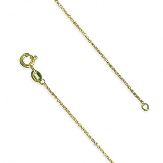 16” gold plated silver chain necklace