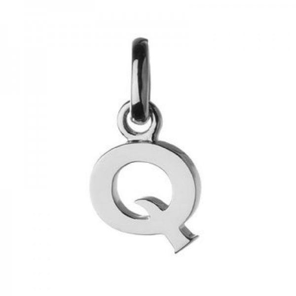 Silver Letter Q Charm