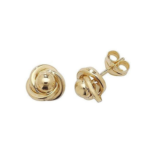 9CT YELLOW GOLD ORBITAL STUD EARRINGS