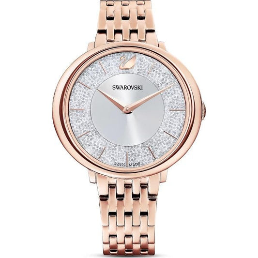 Crystalline Chic watch, Metal bracelet, Rose gold