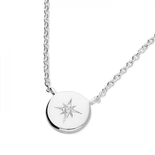 Sterling Silver Necklace 45cm - Star