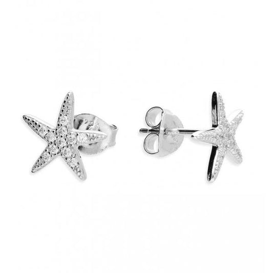 Sterling Silver Earrings - Starfish Stud