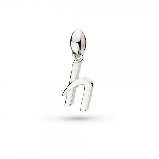 Signature Skript Lowercase h Charm Pendant