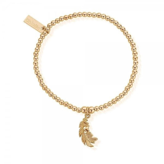 Cute Charm Heart In Feather Bracelet