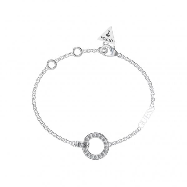 Guess Rhodium Plated Pavé Set Crystal Bracelet