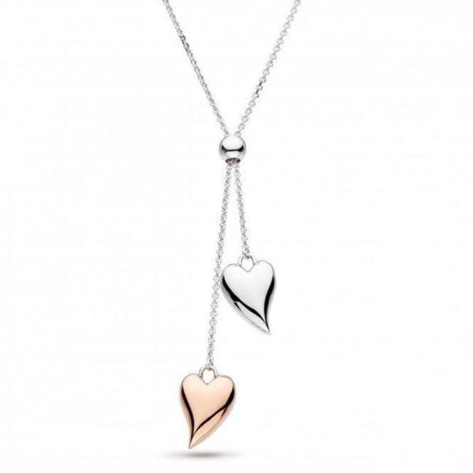 Desire Lust Blush Lariat Heart 22" Necklace