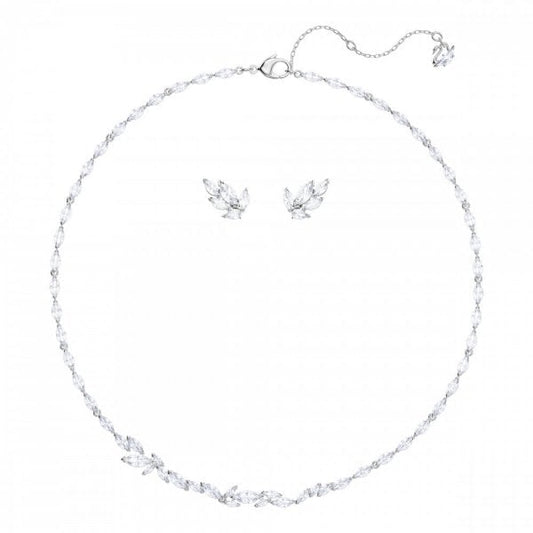 Crystal Louison Rhodium Plated Set
