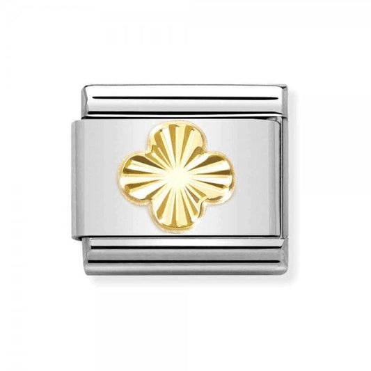 Diamond-coated Four Leaf Clove