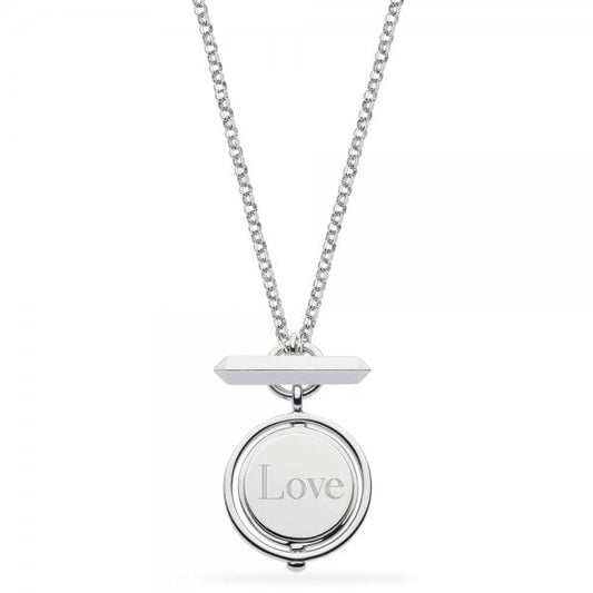 Lapis T-Bar Spinner Necklace