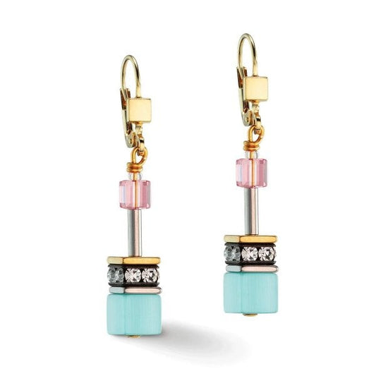 Geo Cube Iconic Gentle Multi Colour Earrings