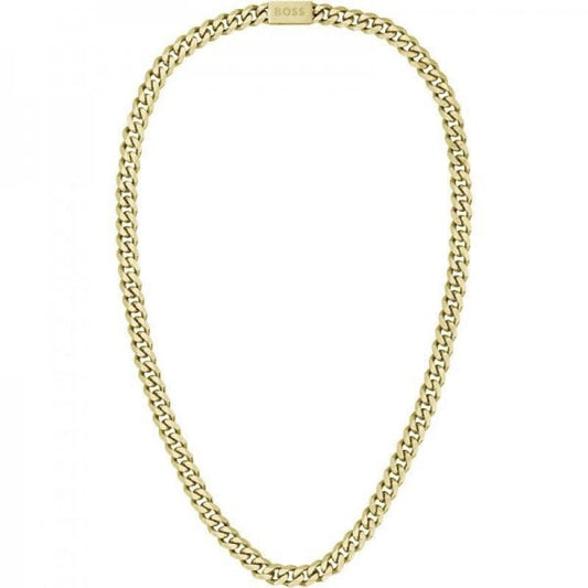 Gents Chain for Him Light Yellow Gold IP Necklace