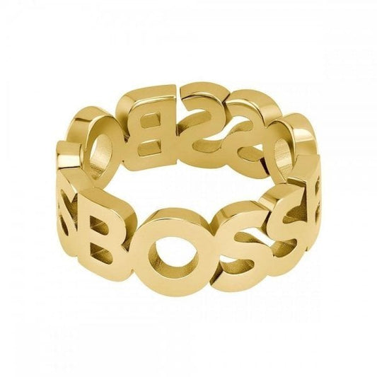 KASSY LIGHT YELLOW GOLD IP GENTS RING (MEDIUM)