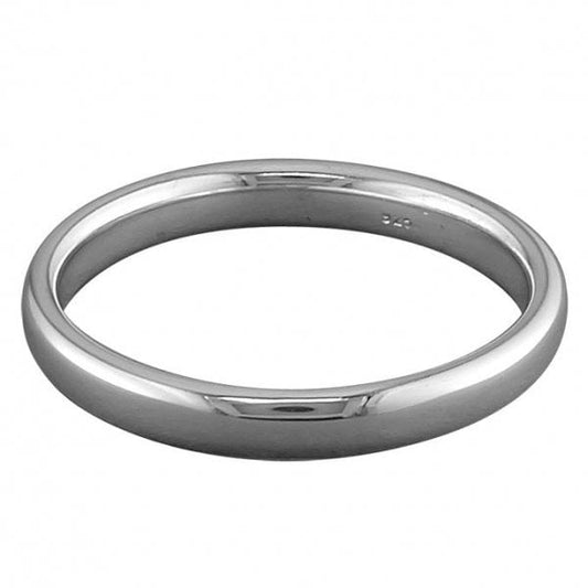 Sterling Silver Ring 3mm Size N