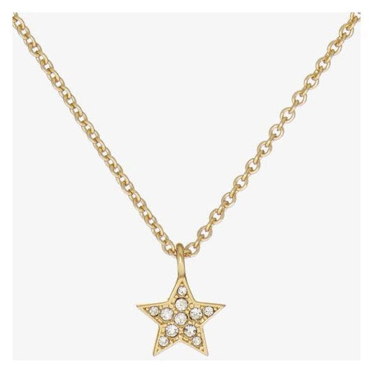 SOFIYY Gold Tone Pave Nano Star Necklace