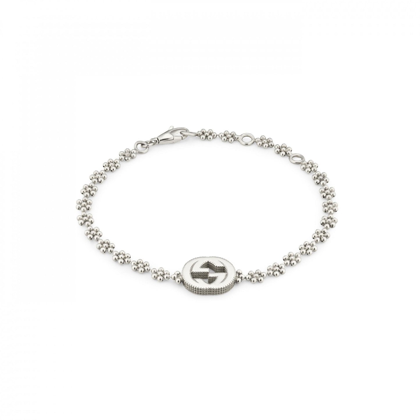 Gucci Interlocking Silver Bracelet