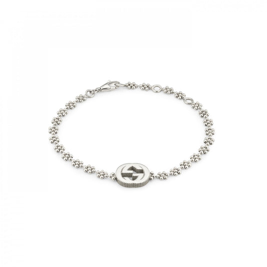 Gucci Interlocking Silver Bracelet