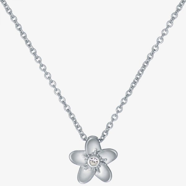 Ted Baker BRADDIE Silver Tone White Crystal Blossom