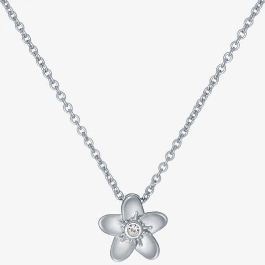 Ted Baker BRADDIE Silver Tone White Crystal Blossom