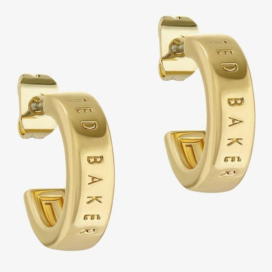 Ted Baker Helanna Nano Logo Hoop Earrings
