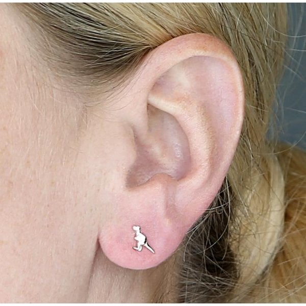 Sterling Silver Earrings - T-Rex Studs