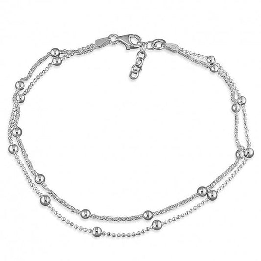 Sterling Silver Anklet 25cm