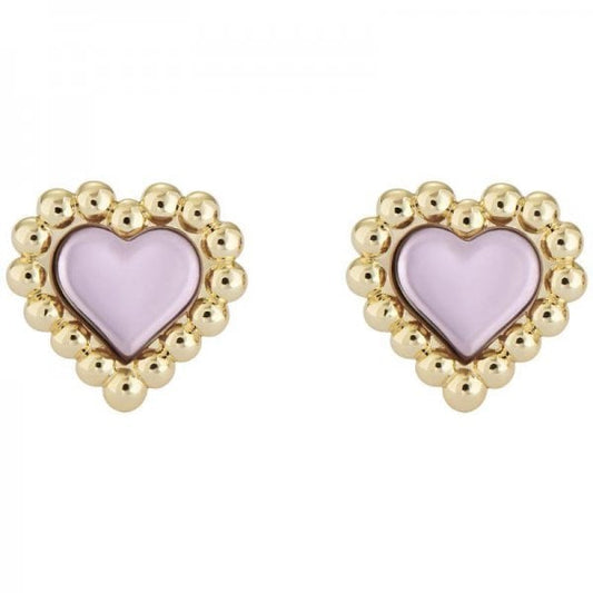 Ted Baker HEIDDY Gold Tone Heart of Glass Stud