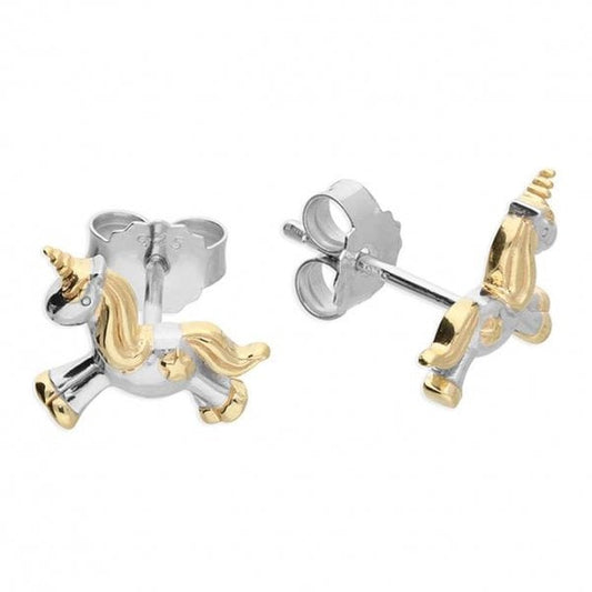 Sterling Silver Earrings - Unicorn Stud
