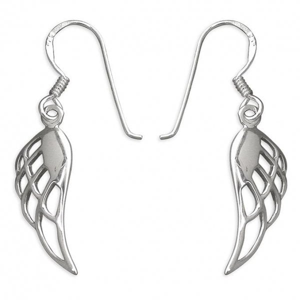 Sterling Silver Earrings - Angel Wings