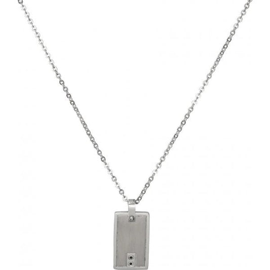 Pendant Matte and Polished with Black Stones