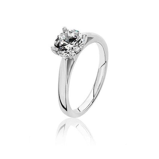 Silver Claw Set 7mm Ring - Size N