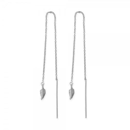 FEATHER OF COURAGE PULL THROUGH EARRINGS