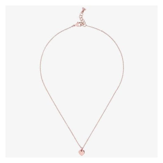 Hara Rose Gold Finish Tiny Heart Pendant Necklace