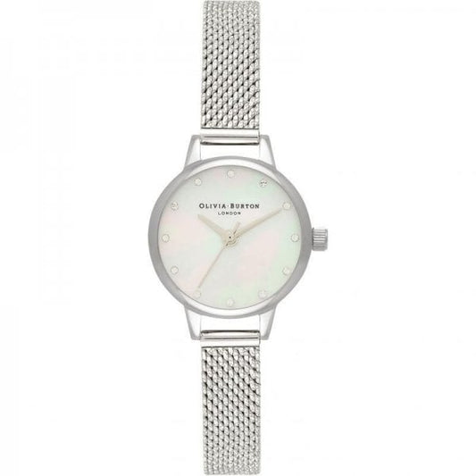 Classics 23mm White & Silver Mesh Watch