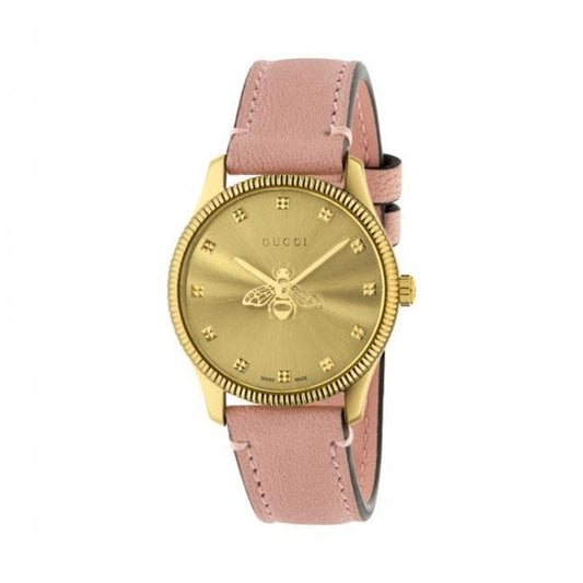 G-Timeless watch with bee, 29 mm