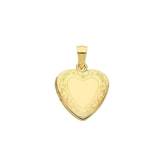 9ct Yellow Gold Heart Locket