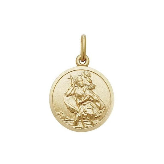 9ct Yellow Gold St Christopher Pendant