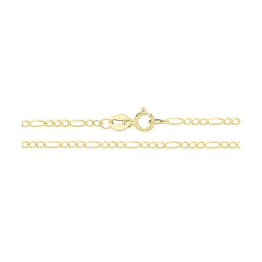 9ct Yellow Gold Figaro Chain