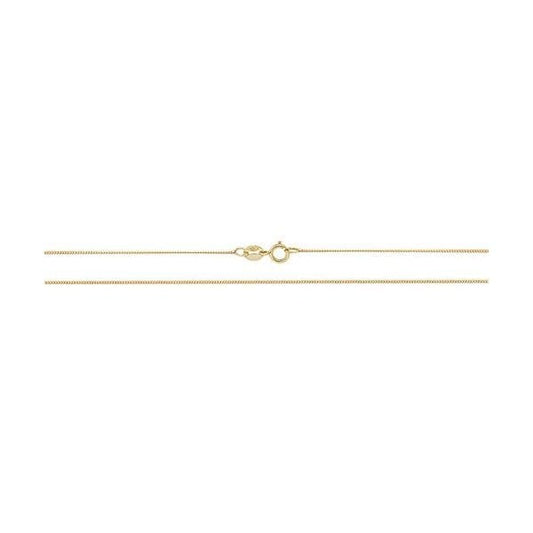 9ct Yellow Gold Close Curb Chain