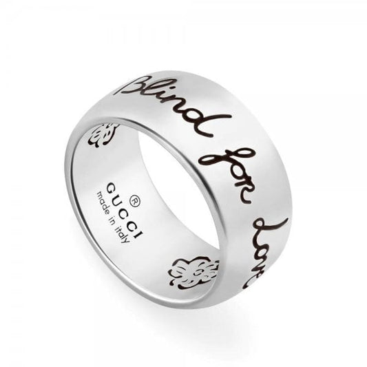 Blind for Love Sterling Silver Ring 9mm - Size 13