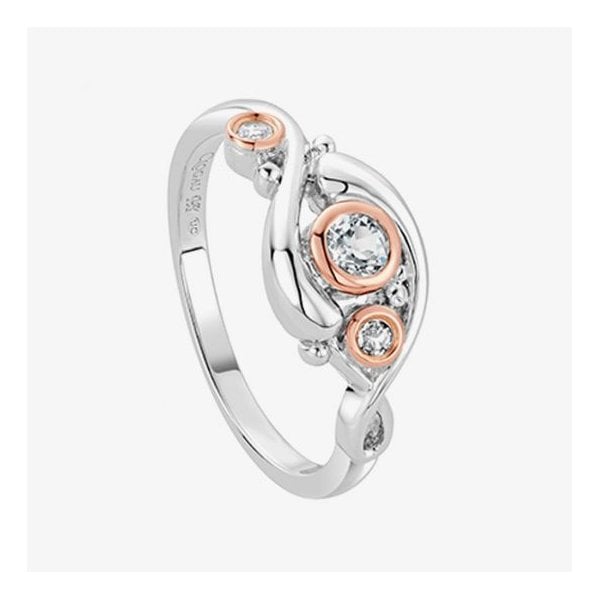 Pistyll Rhaeadr White Topaz Ring - SIZE L