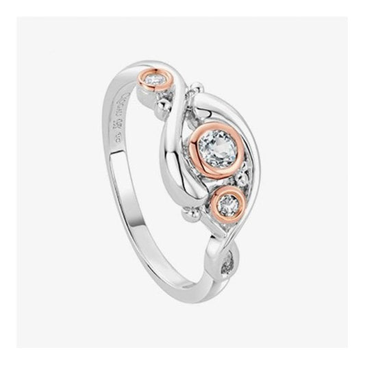 Pistyll Rhaeadr White Topaz Ring - SIZE L