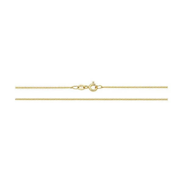 18CT YEL GOLD CLOSE CURB CHAIN