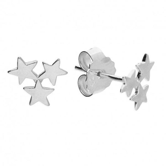 Sterling Silver Earrings - Star Studs