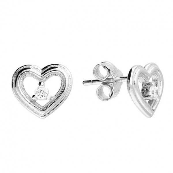 Sterling Silver Earrings - Heart